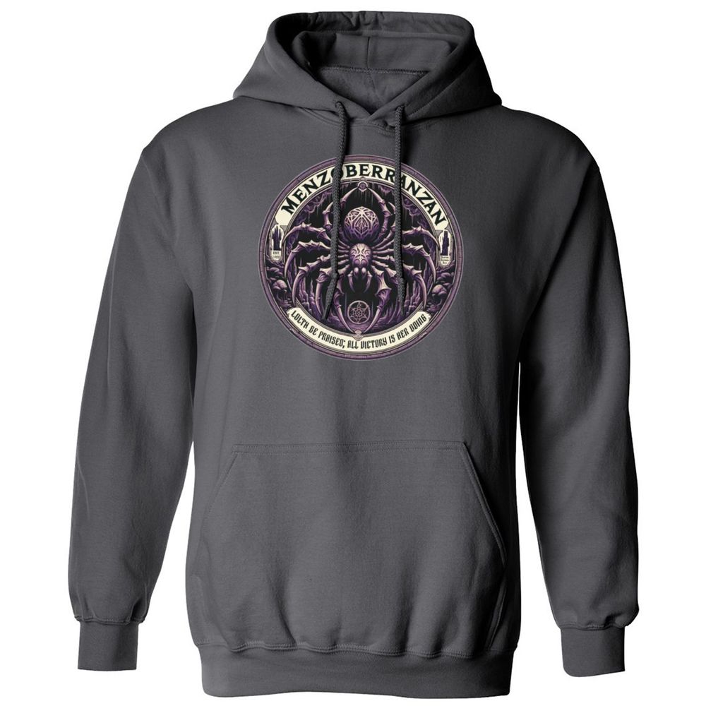 Menzoberranzan Lolth Be Praised Classic Unisex Hoodie - Charcoal - 7