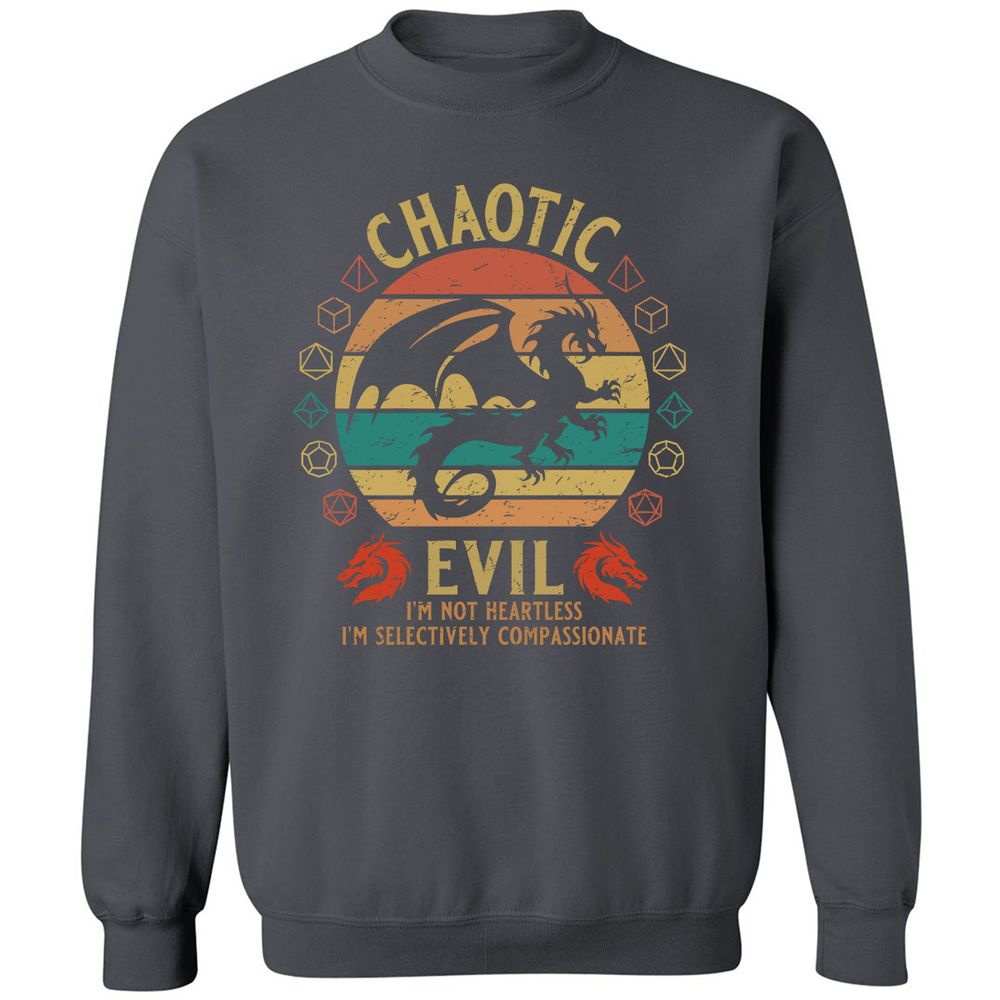 Chaotic Evil Classic Unisex Sweatshirt - Charcoal - 7