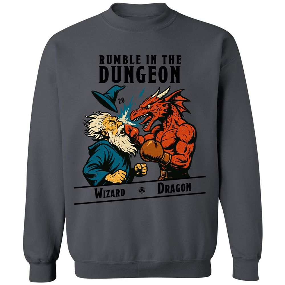 Rumble in the Dungeon Classic Unisex Sweatshirt - Charcoal - 7