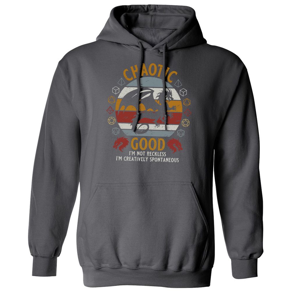 Chaotic Good Classic Unisex Hoodie - Charcoal - 7