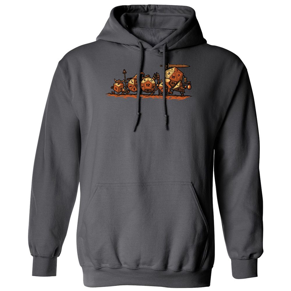 Fellowship Of The Dices Classic Unisex Hoodie - Charcoal - 7