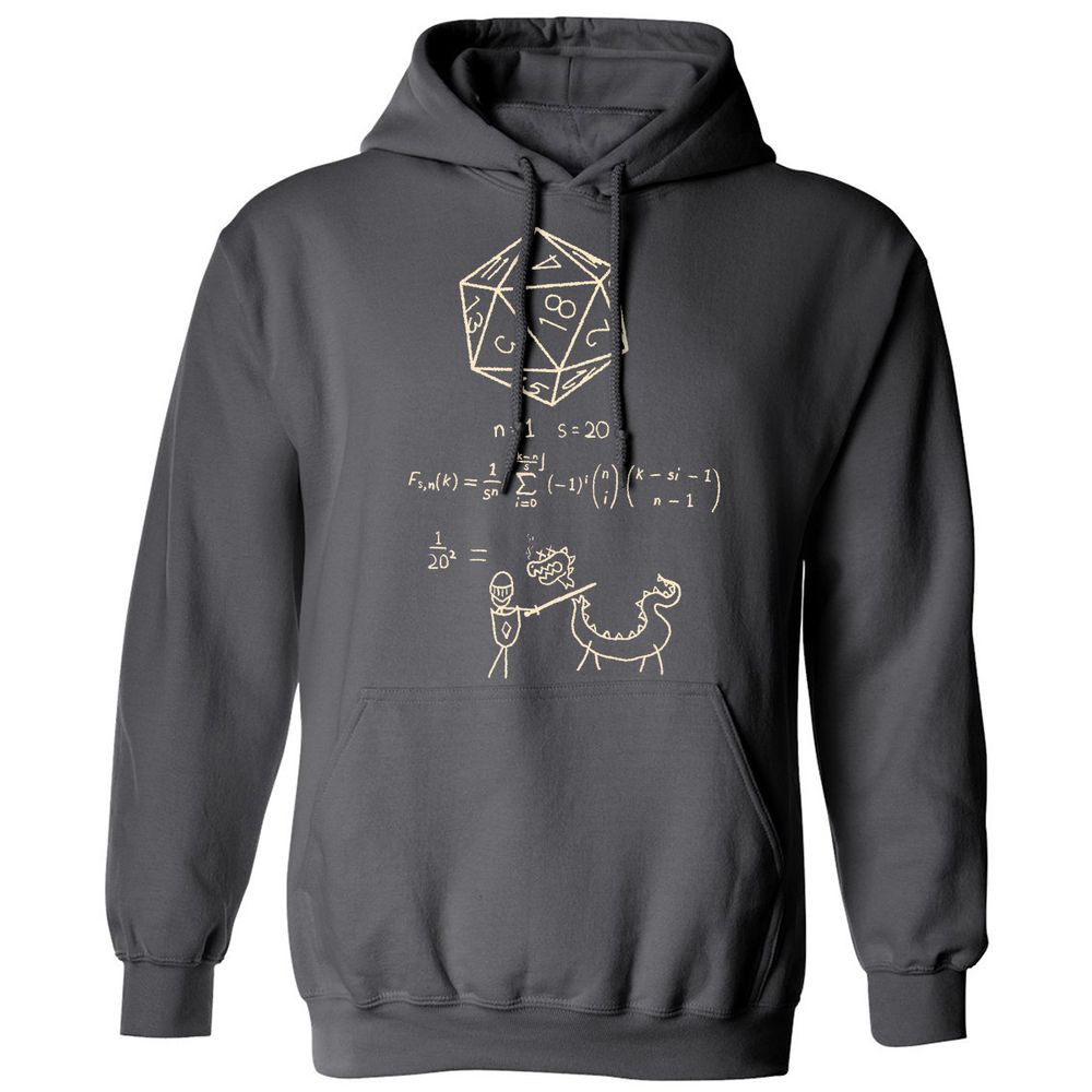 Science Of20 Sided Dice Classic Unisex Hoodie - Charcoal - 7