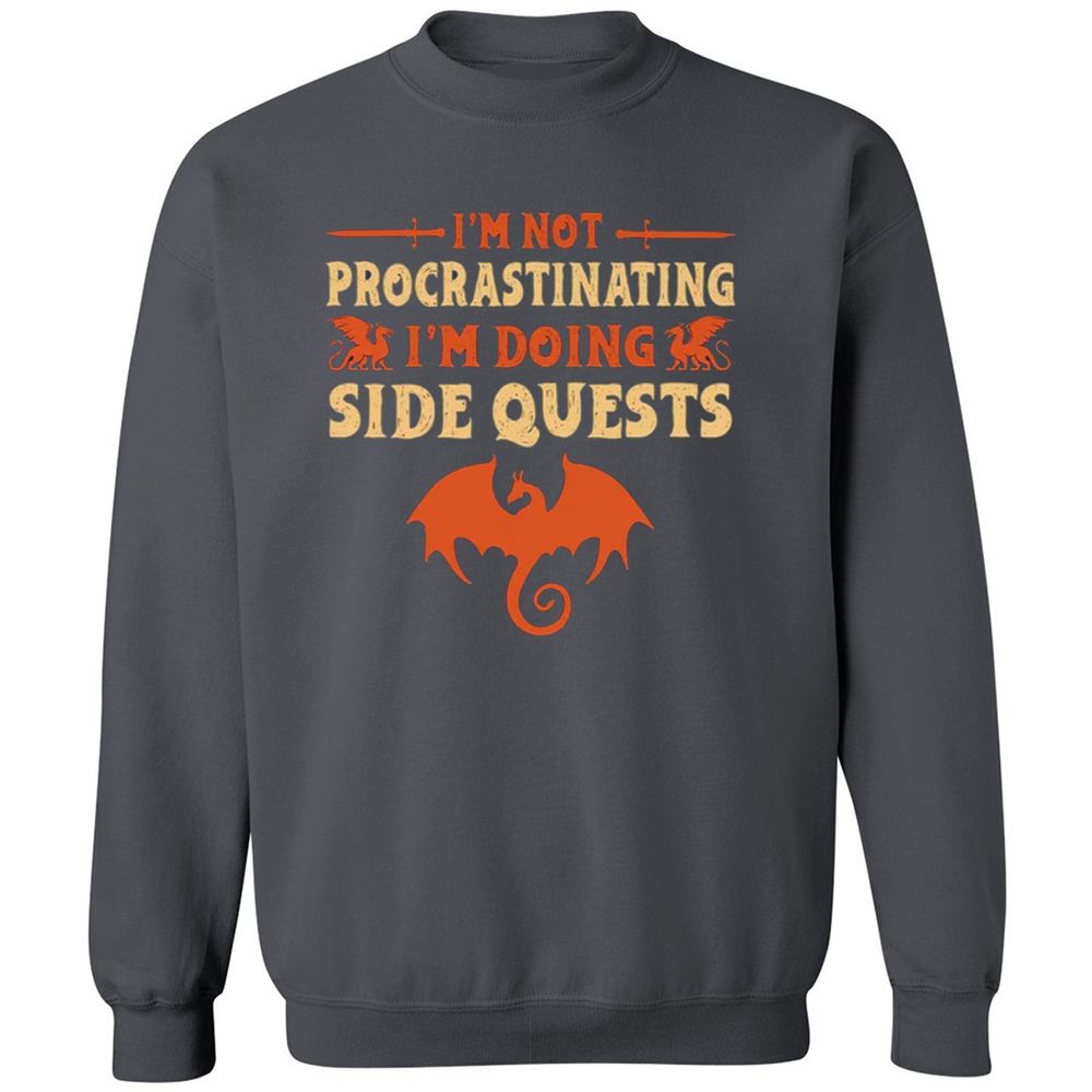 I'm Doing Side Quests Classic Unisex Sweatshirt - Charcoal - 7