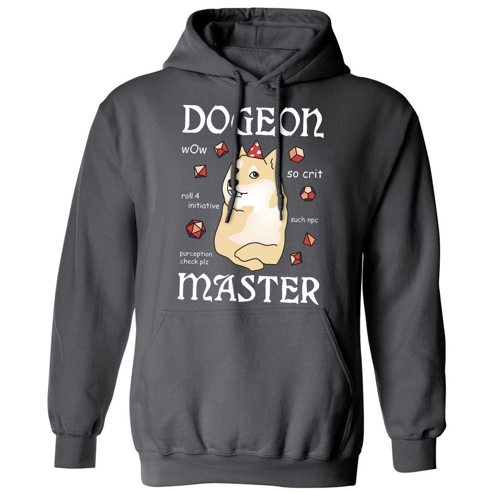 Dogeon Master Classic Unisex Hoodie - Charcoal - 7