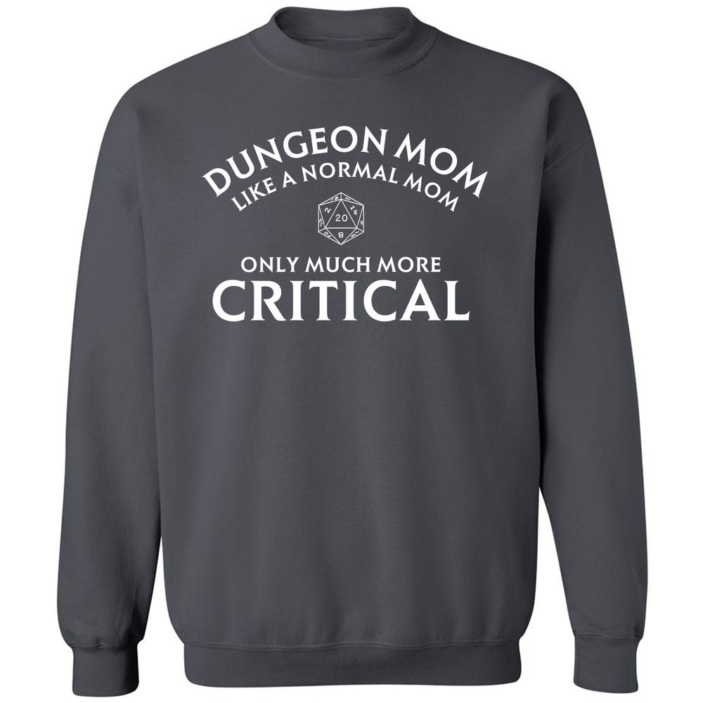 Dungeon Mom Normal Mom Classic Unisex Sweatshirt - Charcoal - 7