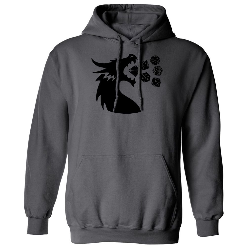 Pac And Dragon Classic Unisex Hoodie - Charcoal - 7
