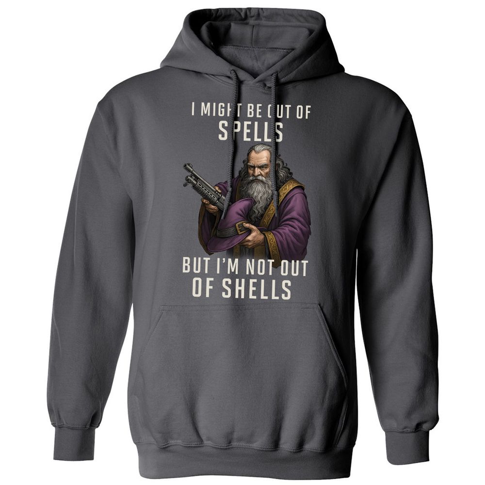 Not Out Of Shells Classic Unisex Hoodie - Charcoal - 7