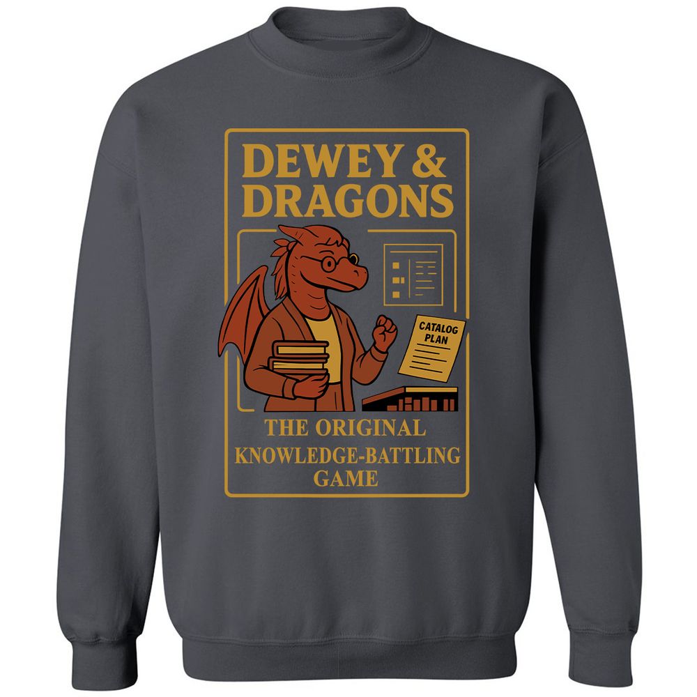Dewey & Dragons Classic Unisex Sweatshirt - Charcoal - 7