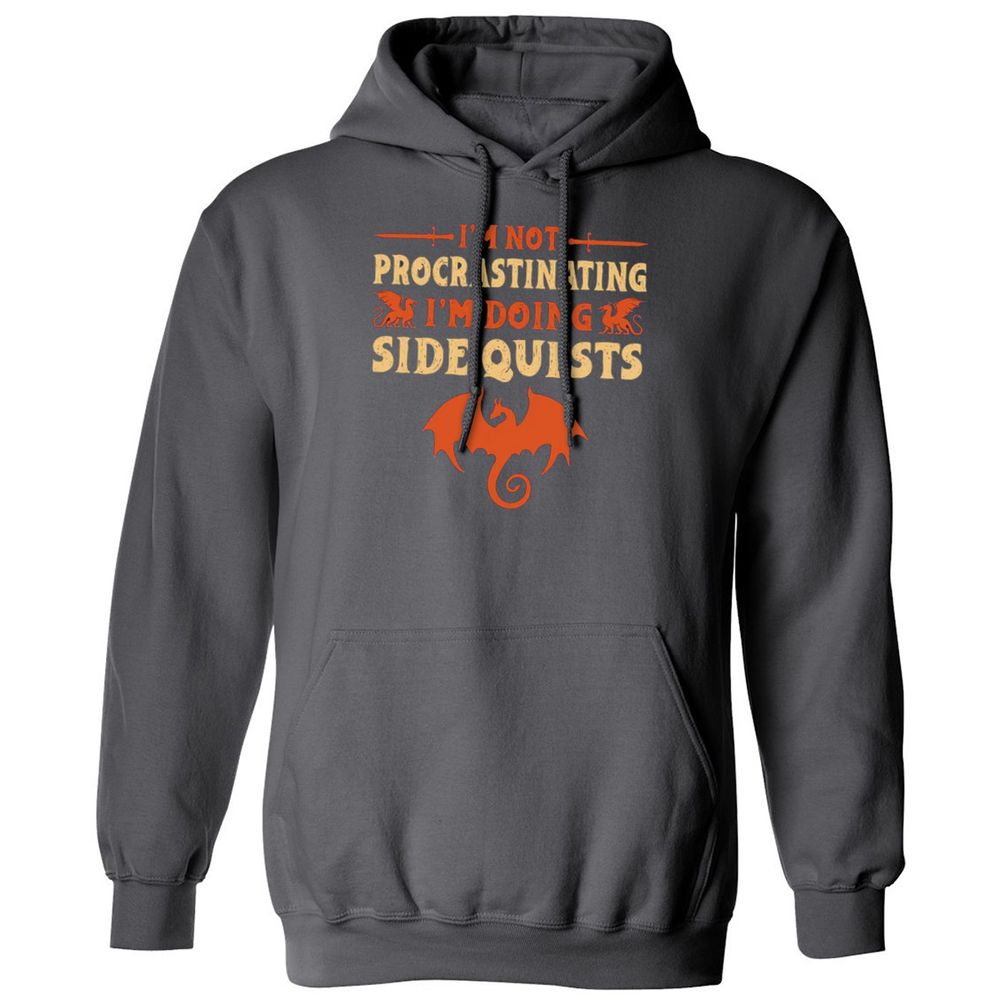 I'm Doing Side Quests Classic Unisex Hoodie - Charcoal - 7