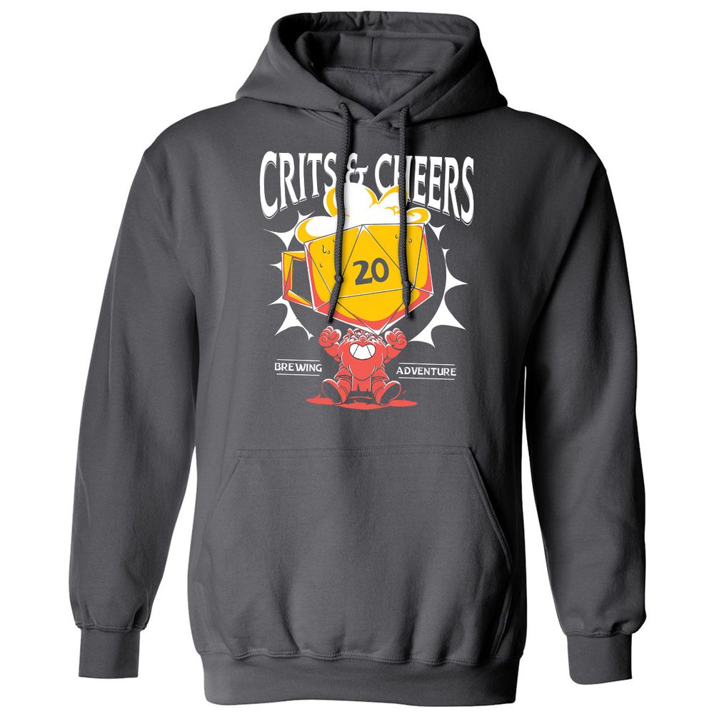 Crits & Cheers Classic Unisex Hoodie - Charcoal - 7