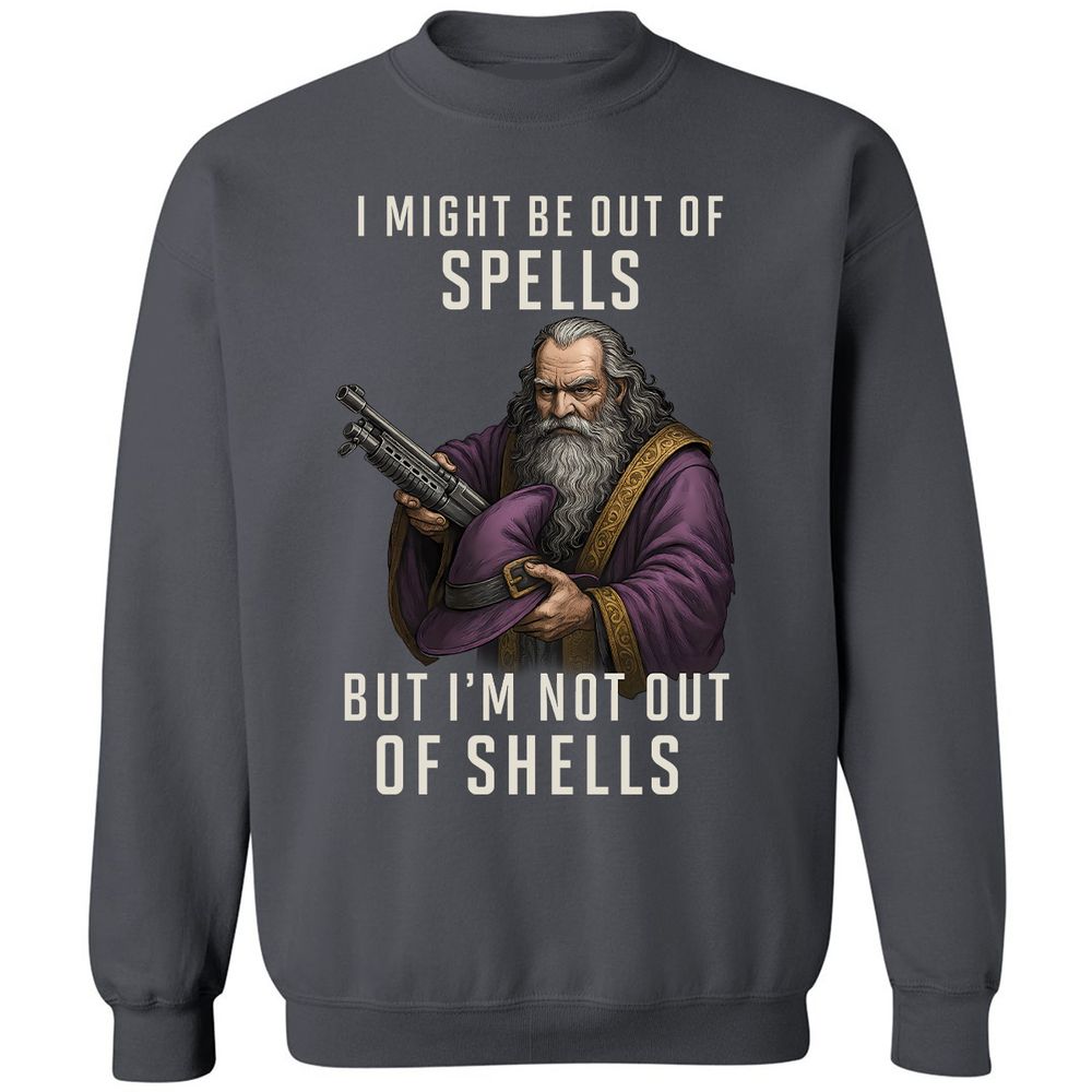 Not Out Of Shells Classic Unisex Sweatshirt - Charcoal - 7