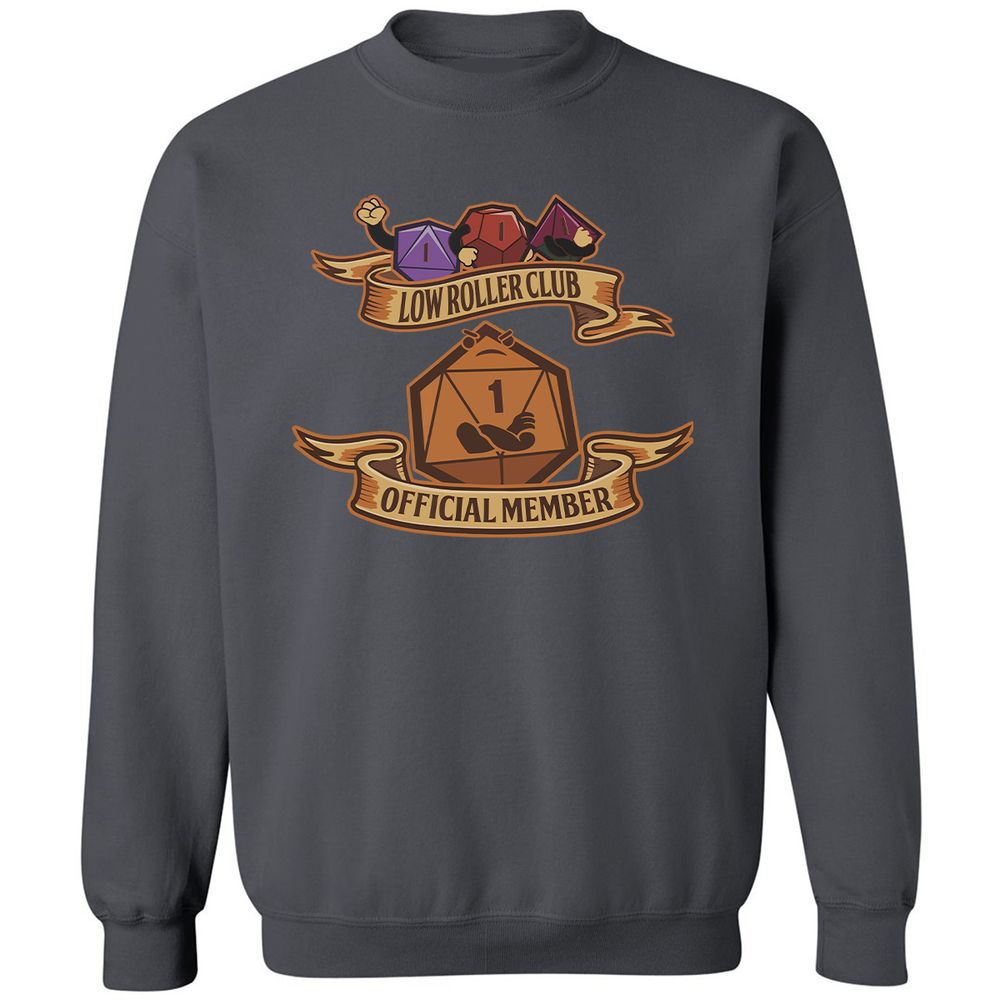 Low Roller Club Classic Unisex Sweatshirt - Charcoal - 7