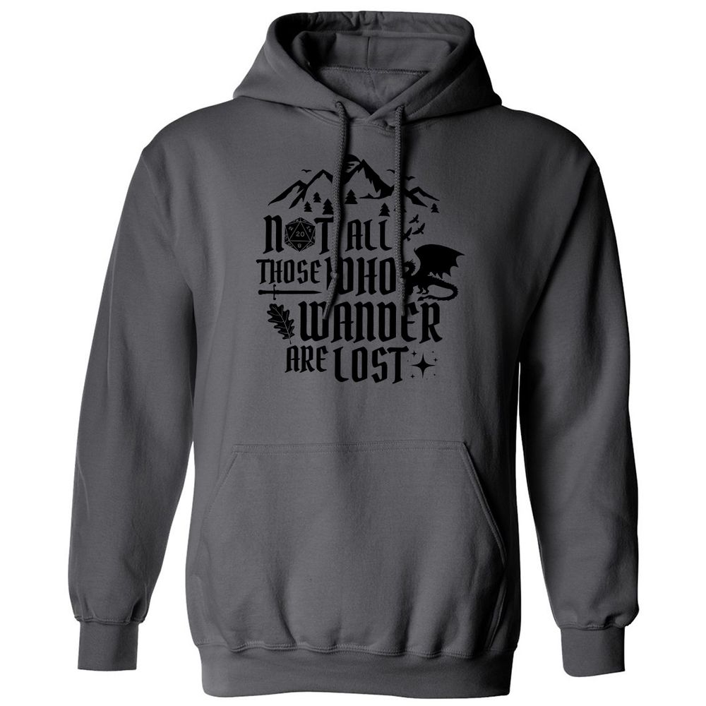 Not All Those Who Wander Are Lost Classic Unisex Hoodie - Charcoal - 7