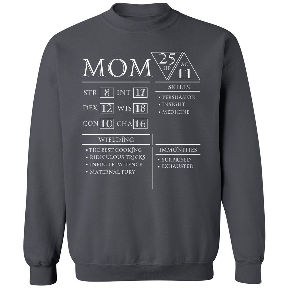 Mom Stats - Charcoal - 7