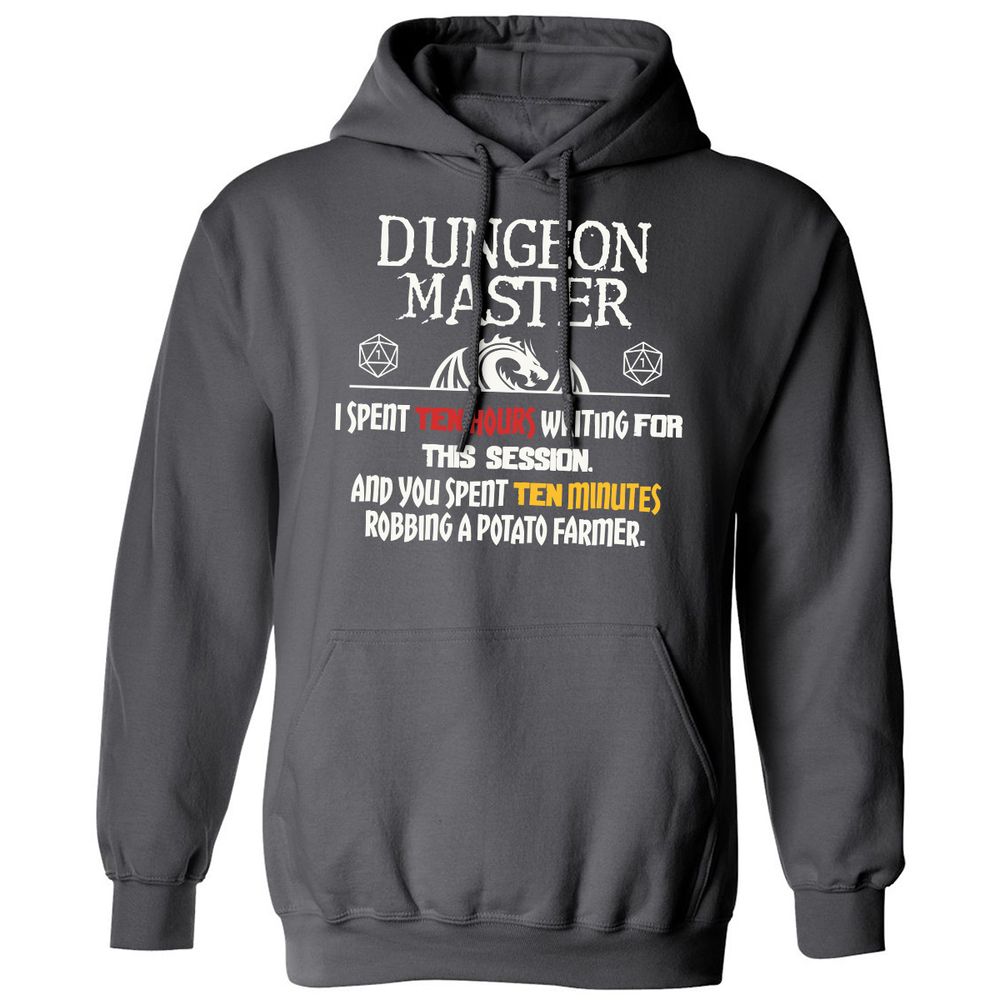 Dungeon Master Chaos Meme Classic Unisex Hoodie - Charcoal - 7
