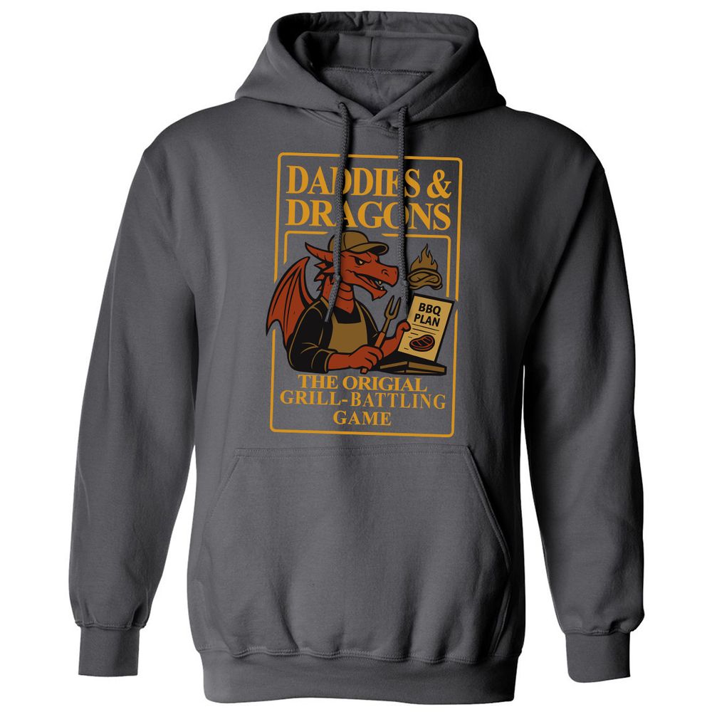 Daddies & Dragons Classic Unisex Hoodie - Charcoal - 7