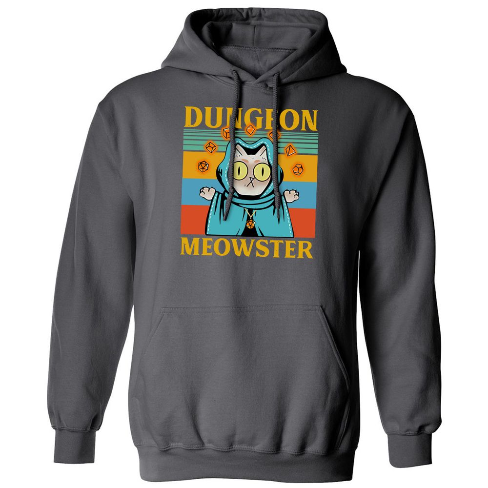 Dungeon Meowster Classic Unisex Hoodie - Charcoal - 7