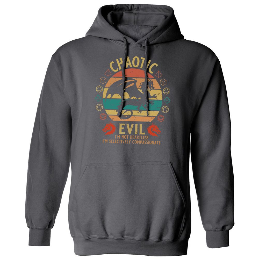 Chaotic Evil Classic Unisex Hoodie - Charcoal - 7