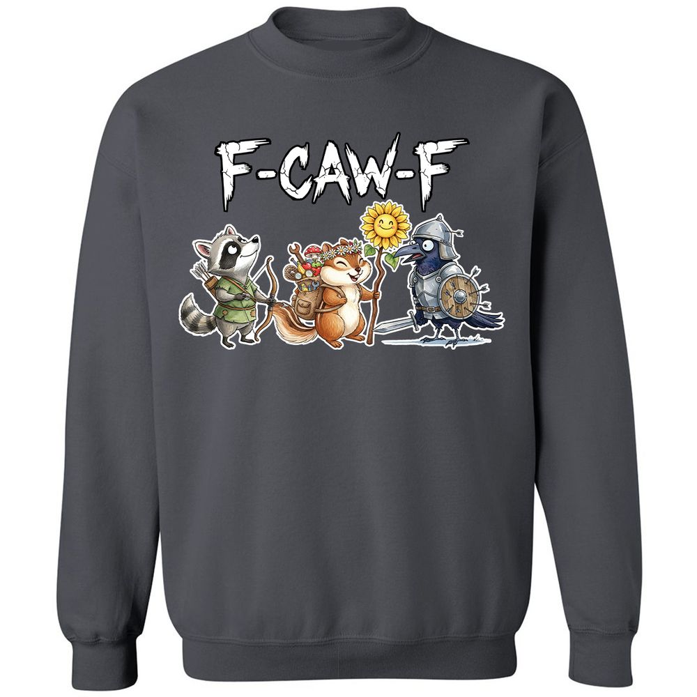 F-CAW-F Adventuring party Classic Unisex Sweatshirt - Charcoal - 7