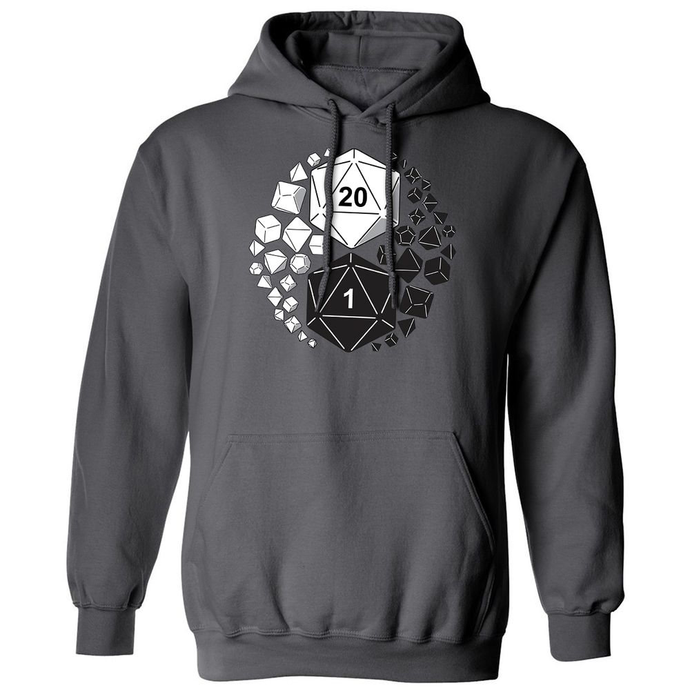 Gaming Yin Yang Classic Unisex Hoodie - Charcoal - 7