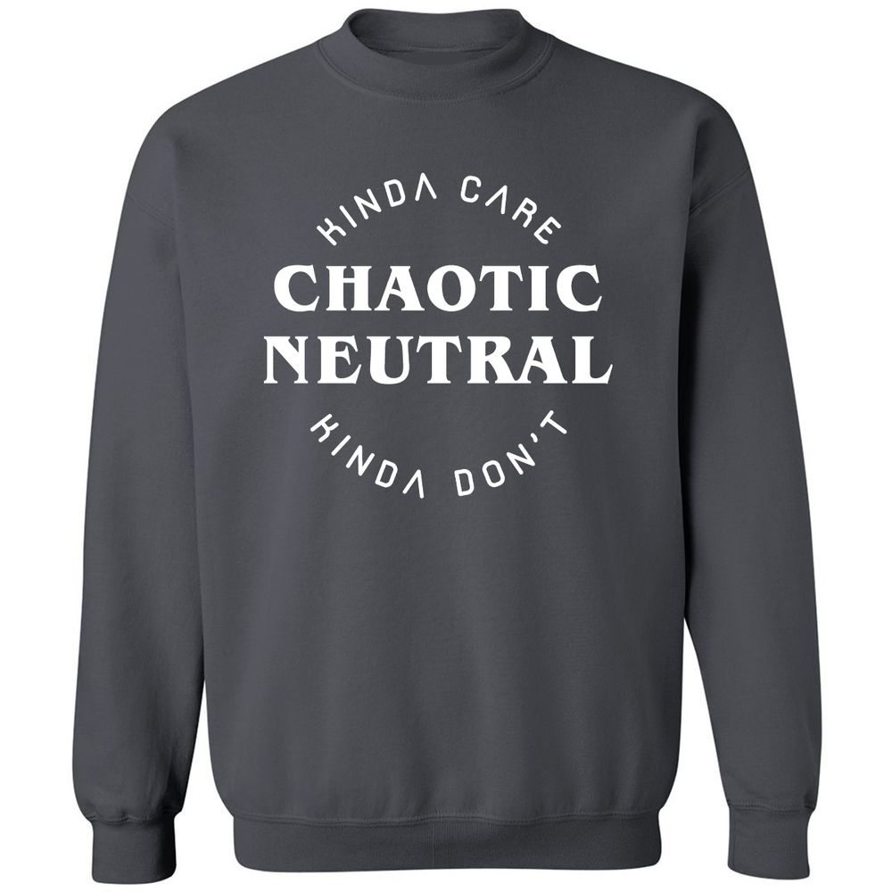 Chaotic Neutral Classic Unisex Sweatshirt - Charcoal - 7