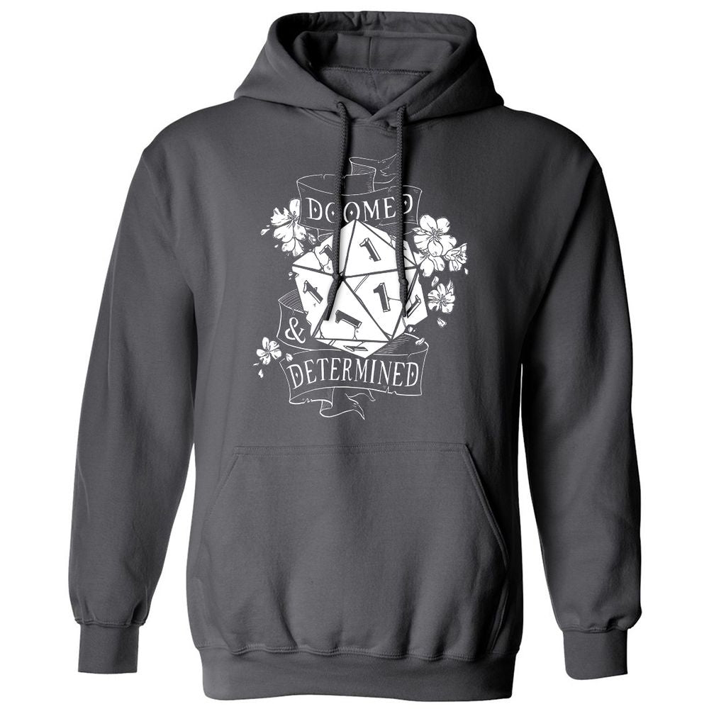 Doomed Determined Classic Unisex Hoodie - Charcoal - 7