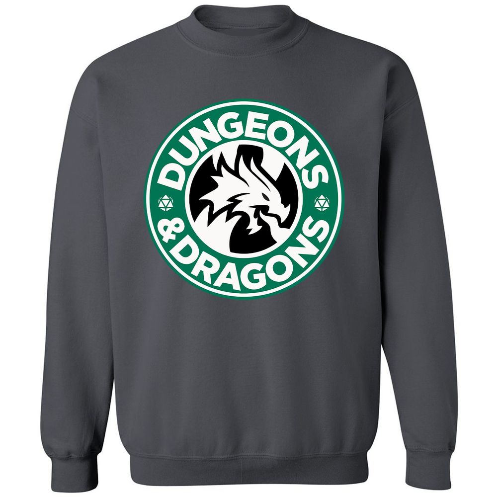 D&D Coffee Classic Unisex Sweatshirt - Charcoal - 7