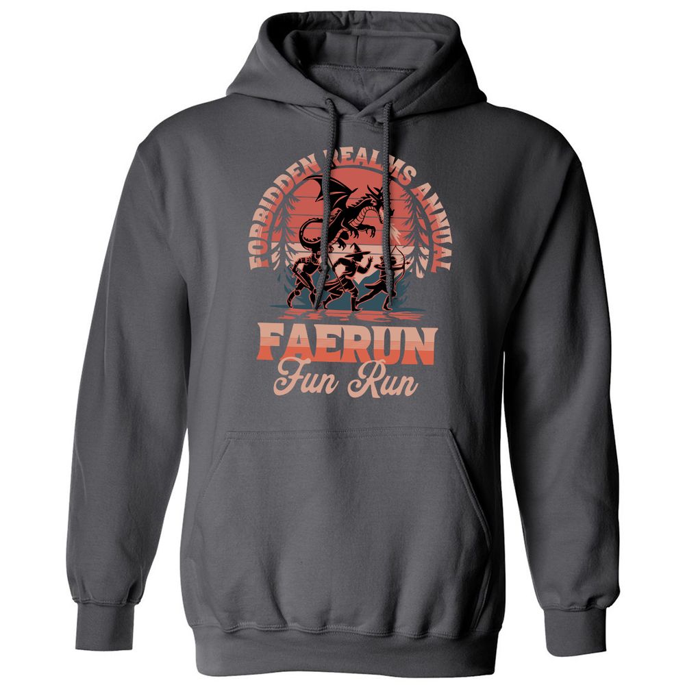 Faerun Fun Run Classic Unisex Hoodie - Charcoal - 7