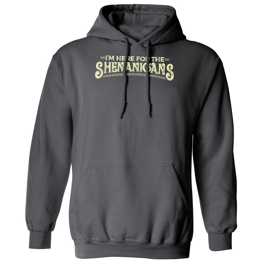 Here For The Shenanigans Classic Unisex Hoodie - Charcoal - 7