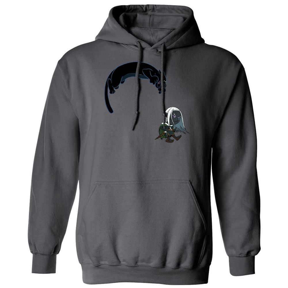 Drizzt And Guenhwyvar Classic Unisex Hoodie - Charcoal - 7
