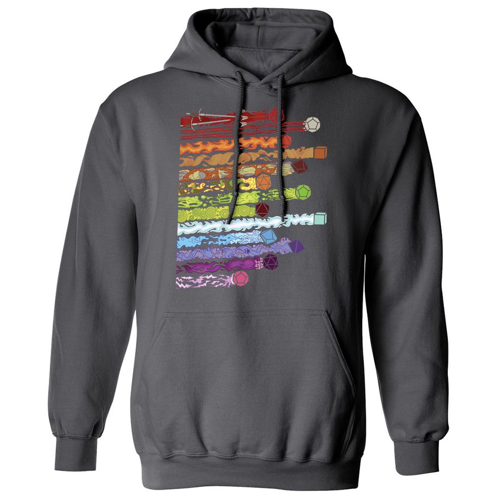 Damage Dices Classic Unisex Hoodie - Charcoal - 7