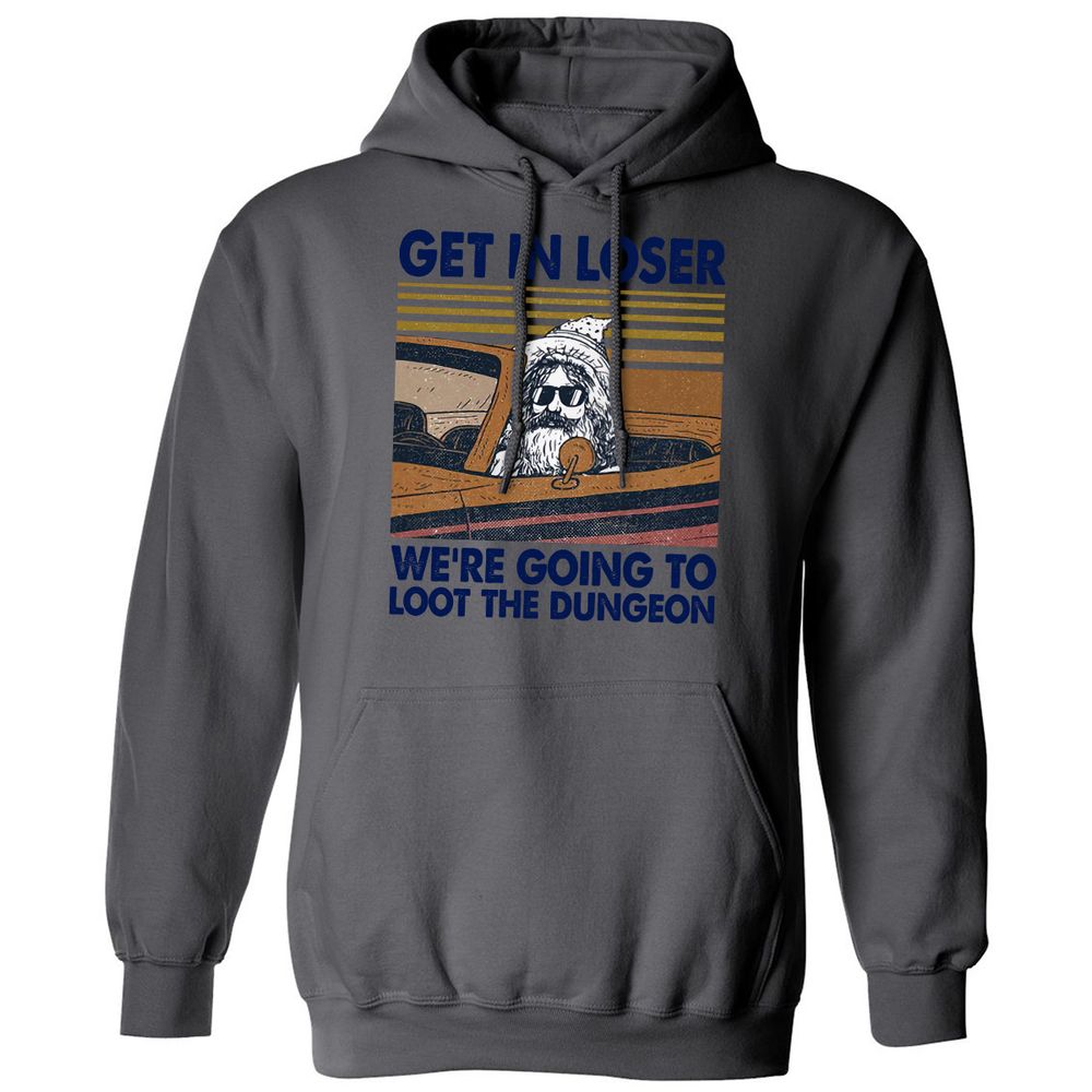 We're Going To Loot The Dragon Classic Unisex Hoodie - Charcoal - 7