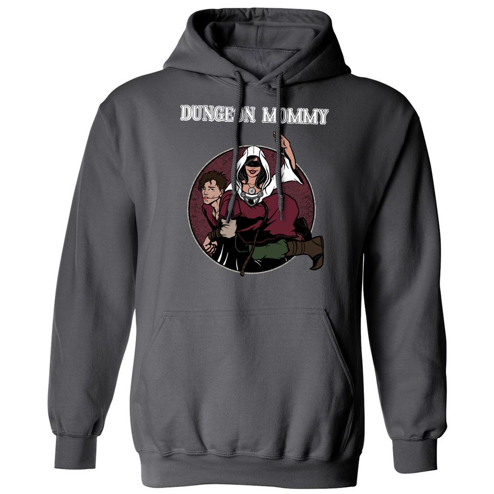Dominant Dungeon Mommy Classic Unisex Hoodie - Charcoal - 7