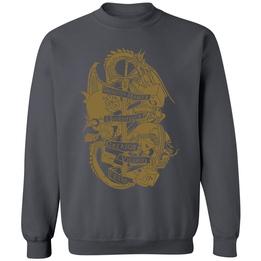 Dungeon Master Dragon Classic Unisex Sweatshirt - Charcoal - 7