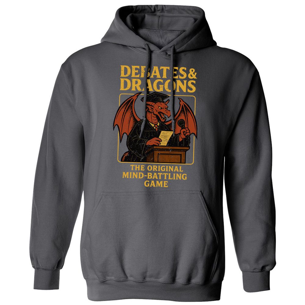 Debates & Dragons Classic Unisex Hoodie - Charcoal - 7