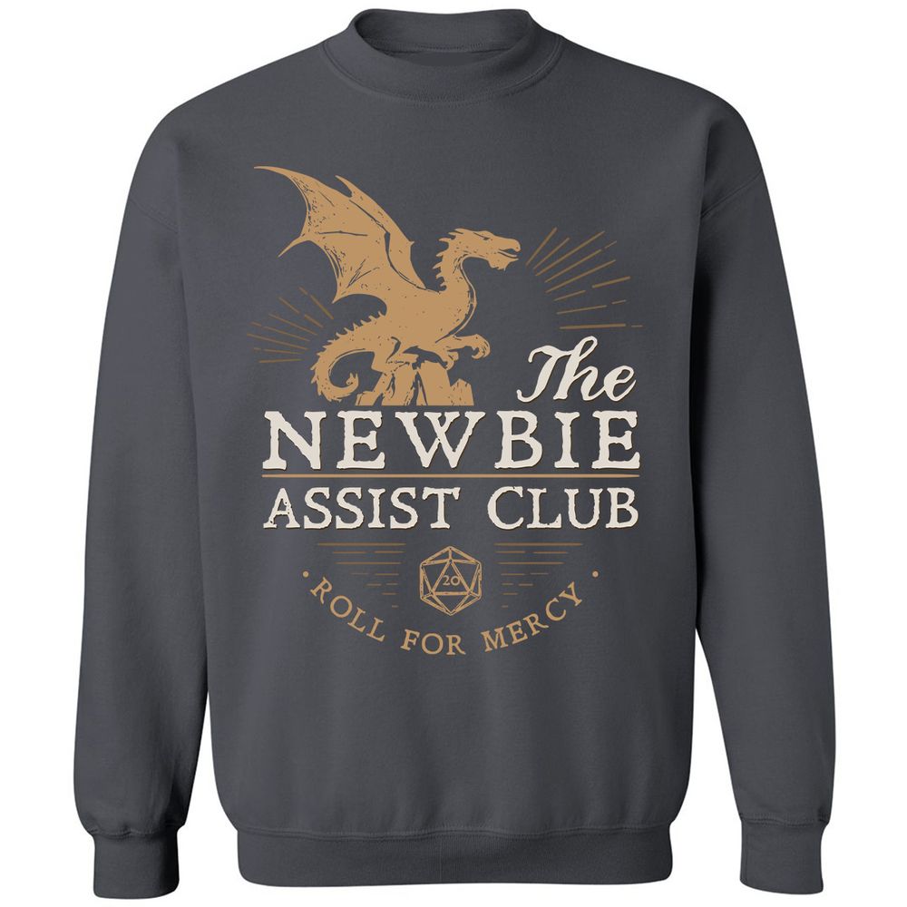 The Newbie Assist Club Classic Unisex Sweatshirt - Charcoal - 7