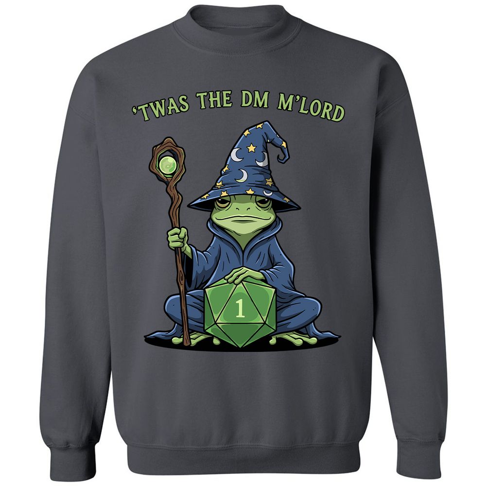 Twas the DM M’lord Classic Unisex Sweatshirt - Charcoal - 7