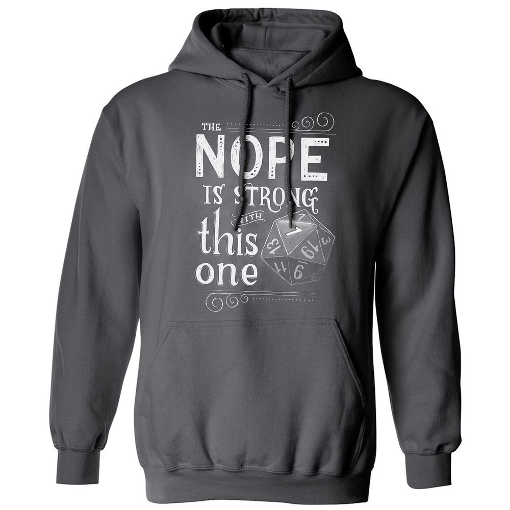 The NOPE is Strong with This One Classic Unisex Hoodie - Charcoal - 7
