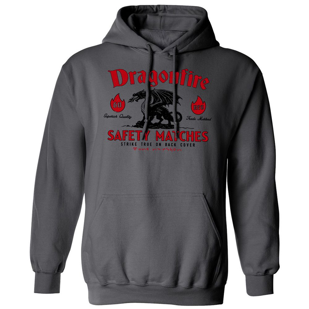 Dragonfire Classic Unisex Hoodie - Charcoal - 7