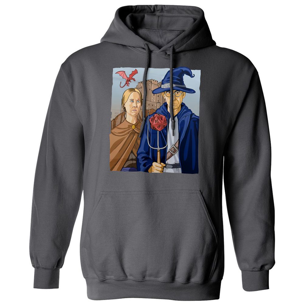 DnD Gothic Classic Unisex Hoodie - Charcoal - 7