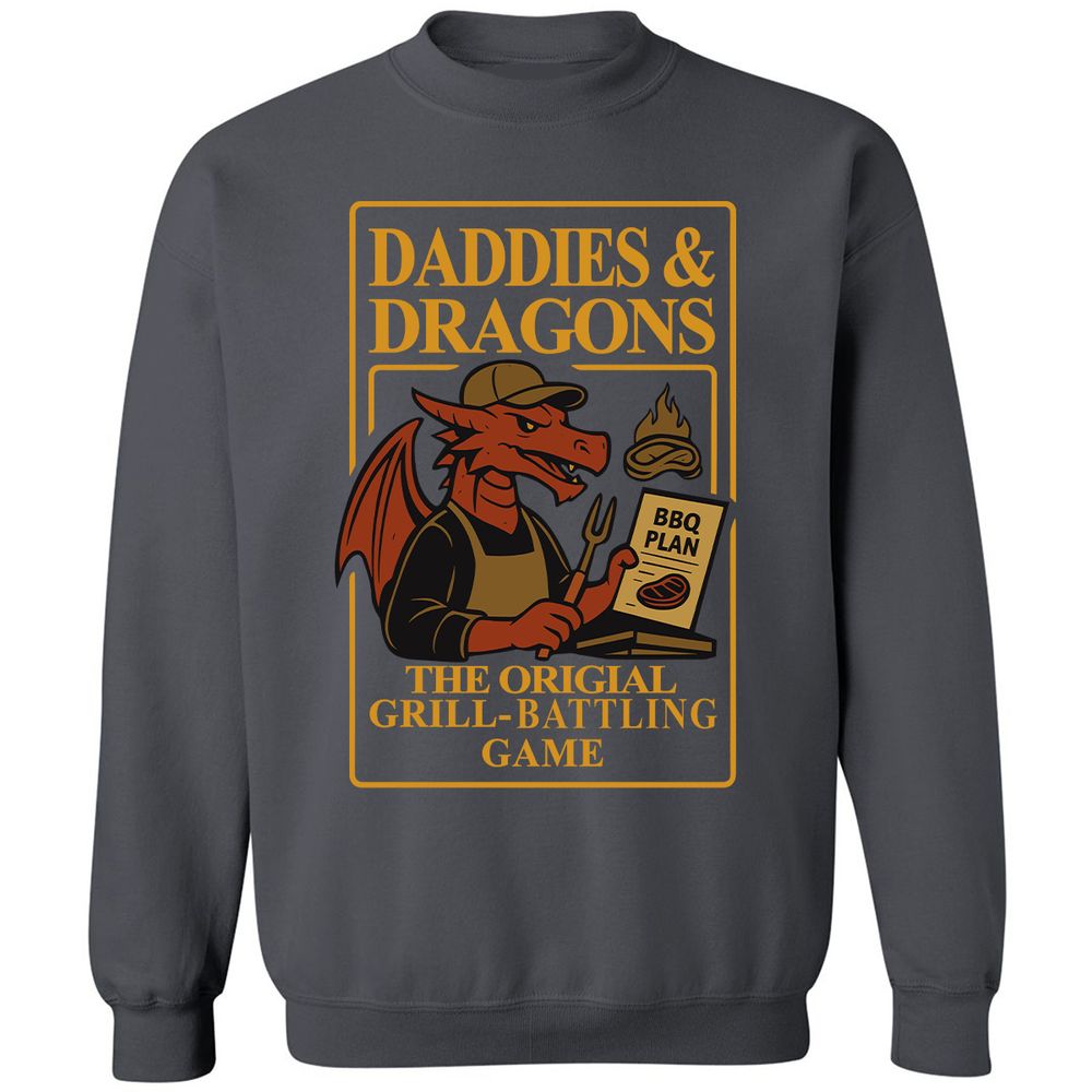 Daddies & Dragons Classic Unisex Sweatshirt - Charcoal - 7