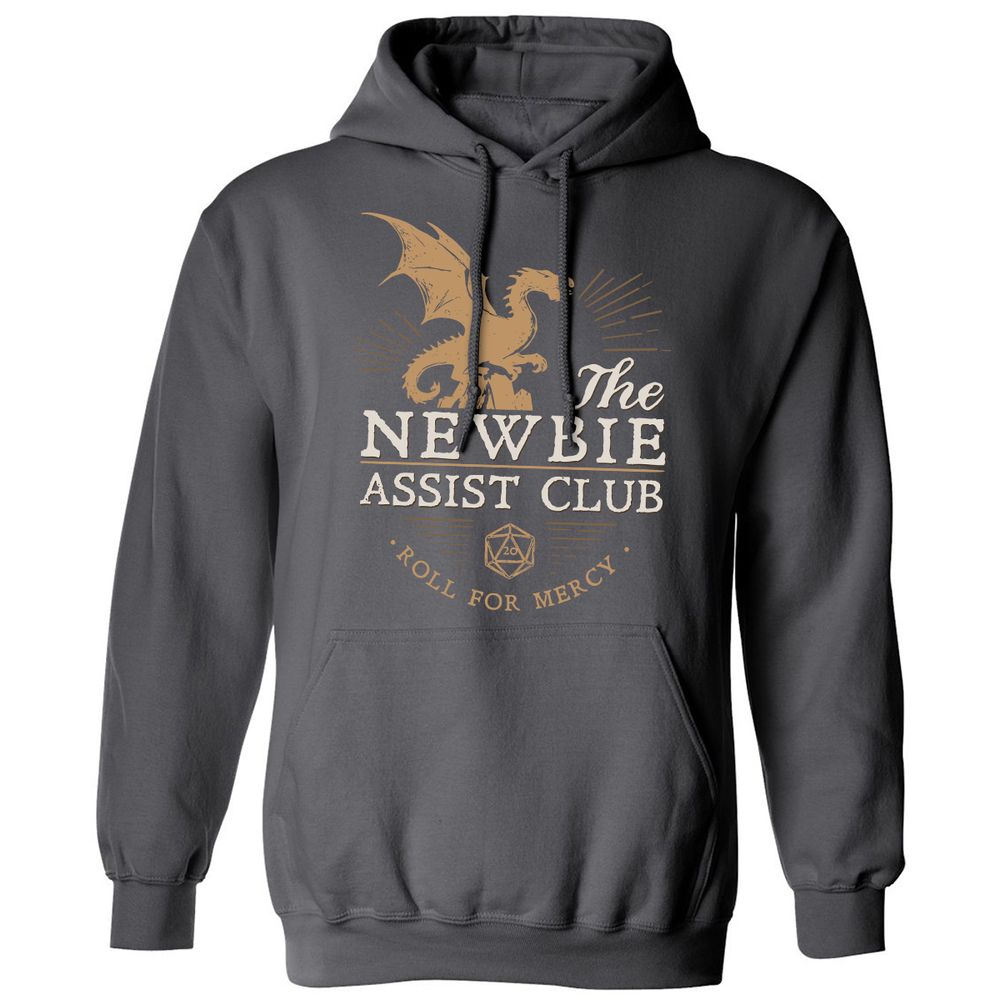 The Newbie Assist Club Classic Unisex Hoodie - Charcoal - 7