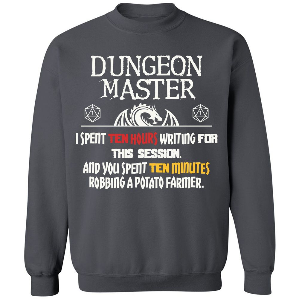 Dungeon Master Chaos Meme Classic Unisex Sweatshirt - Charcoal - 7