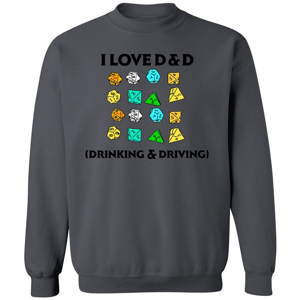 Drinking & Driving Classic Unisex Sweatshirt - Charcoal - 7