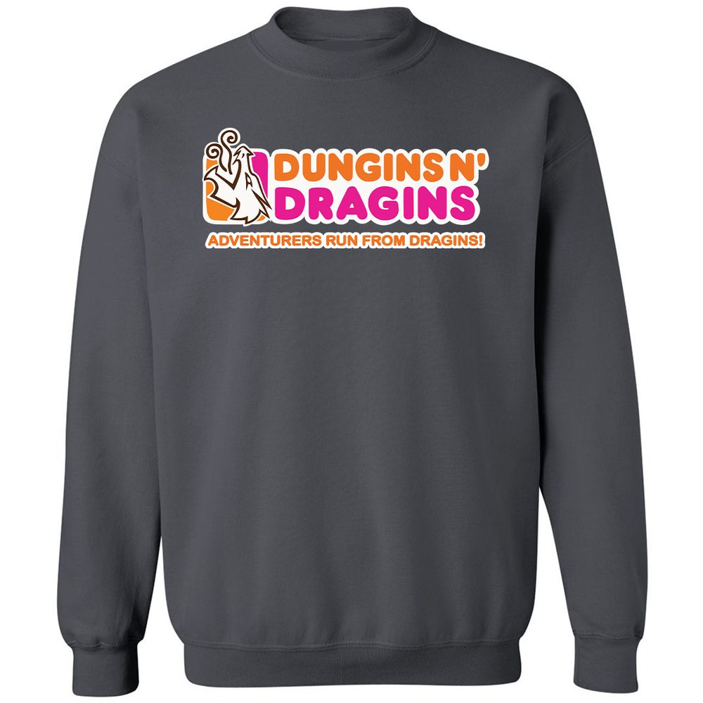 Dungins & Dragins Classic Unisex Sweatshirt - Charcoal - 7
