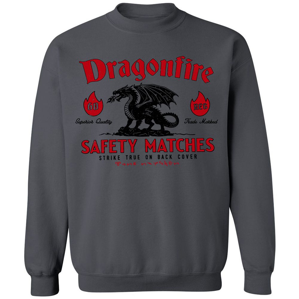 Dragonfire Classic Unisex Sweatshirt - Charcoal - 7