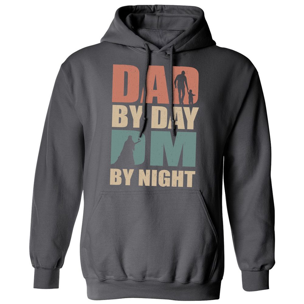 Dad By Day DM By Night - Charcoal - 7