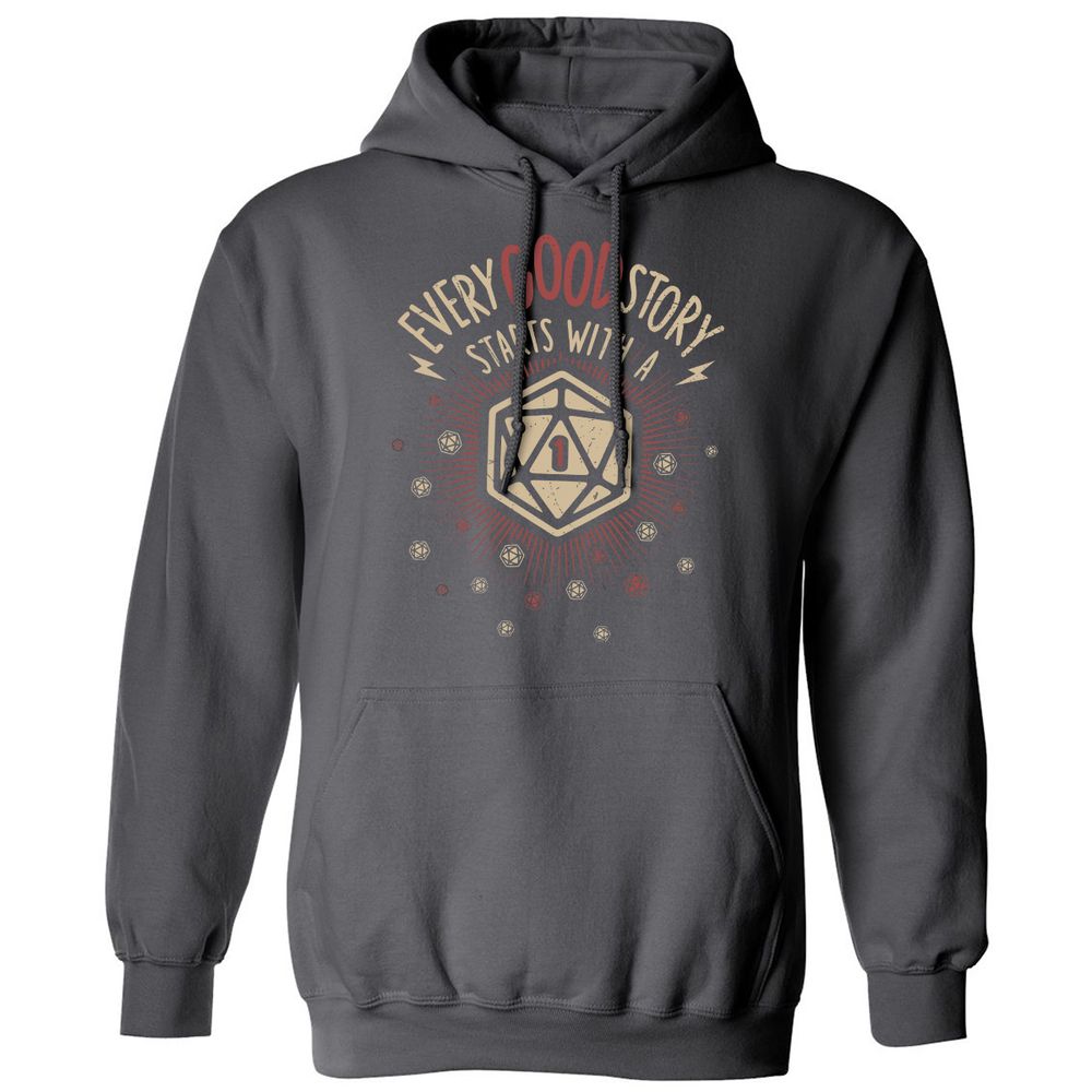 Good Story Starts With A 1 Classic Unisex Hoodie - Charcoal - 7