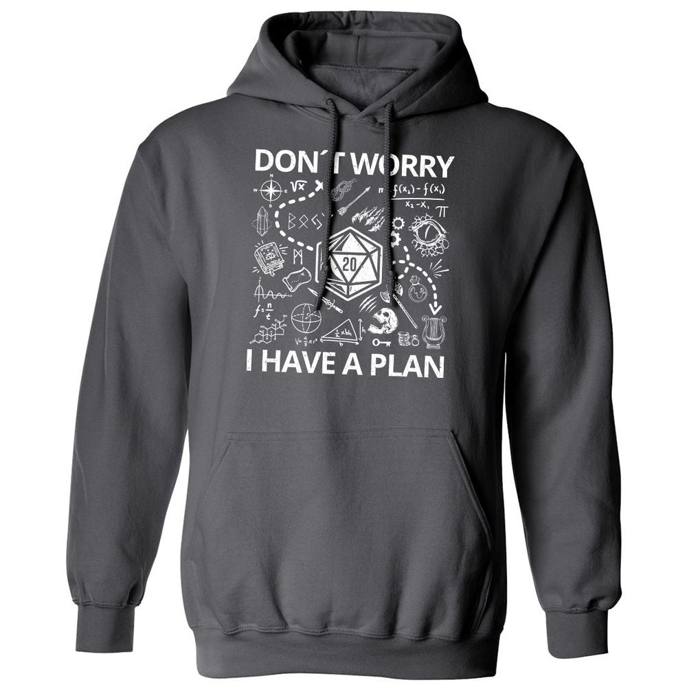 Don't Worry I Have A Plan Classic Unisex Hoodie - Charcoal - 7