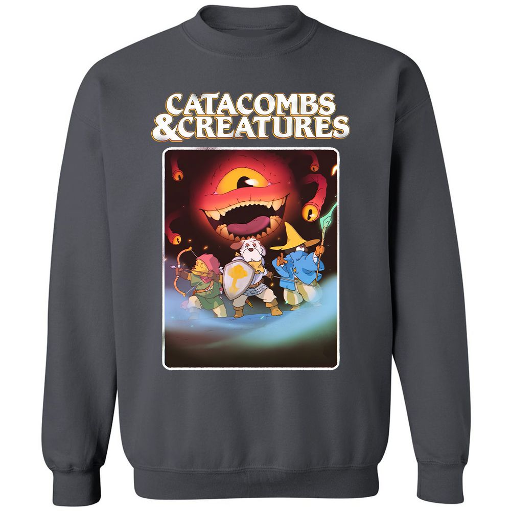 Catacombs & Creatures Classic Unisex Sweatshirt - Charcoal - 7